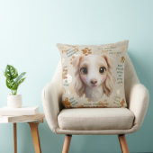 Adorable Borzoi Face Cushion Throw Pillow クッション (椅子)