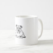 Adorable Bulldog コーヒーマグカップ (正面右)