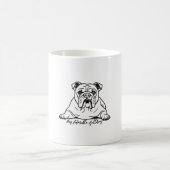 Adorable Bulldog コーヒーマグカップ (中央)