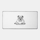 Adorable Bulldog デスクマット (正面)