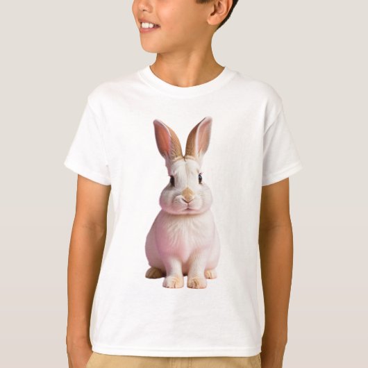 Adorable Bunny Design Charming Rabbit Artwork Tシャツ (正面)