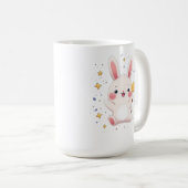 Adorable Bunny Star Mug Kawaii Animal Coffee Cup コーヒーマグカップ (正面右)