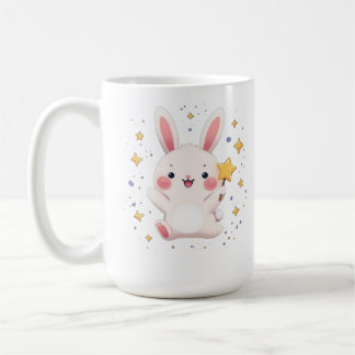 Adorable Bunny Star Mug Kawaii Animal Coffee Cup コーヒーマグカップ