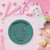 Adorable Bushbabies Illustration ペーパープレート (パーティー)