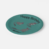 Adorable Bushbabies Illustration ペーパープレート (アングル)