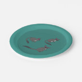 Adorable Bushbabies Illustration  ペーパープレート (アングル)