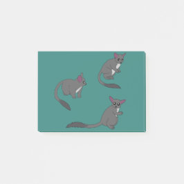 Adorable Bushbabies Illustration ポストイット