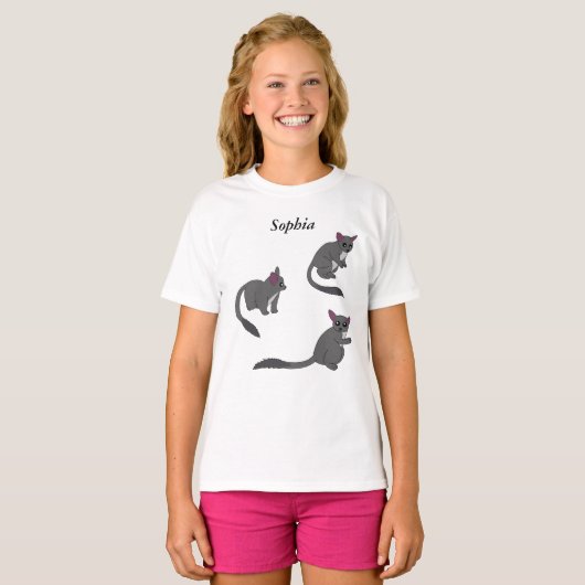 Adorable Bushbabies Illustration  Tシャツ (正面フル)