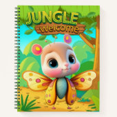 Adorable Butterfly Insect Girly Forest Animal 🦋 ノートブック (正面)