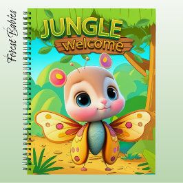 Adorable Butterfly Insect Girly Forest Animal 🦋 ノートブック