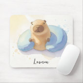 Adorable Capybara Mouse Pad マウスパッド (マウス)