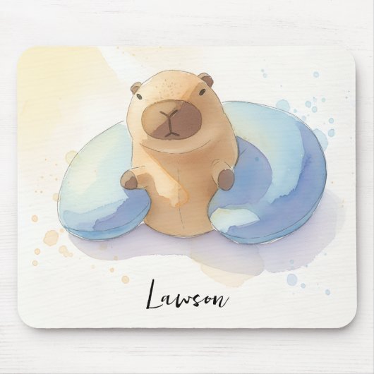 Adorable Capybara Mouse Pad  マウスパッド (正面)
