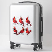 Adorable Cardinal Bird Sticker Collection シール (スーツケース)