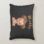 Adorable Cartoon Baby Sitting Cheerfully with Cute アクセントクッション (正面(垂直))