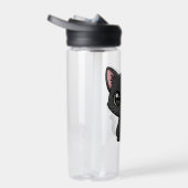 Adorable Cartoon Black Cat ウォーターボトル (右面)