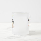  Adorable Cartoon Kitty Gift for Cat Lovers フロストグラスマグカップ (中央)