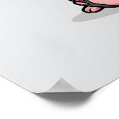 Adorable Cartoon Mouse Big Ears 🐭Nursery Decor ポスター (角)