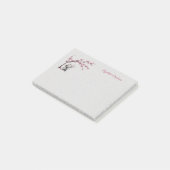 Adorable Cat and Cherry Blossoms Post it Notes ポストイット (アングル)