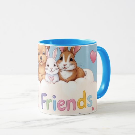 Adorable Cat Best Friends Forever マグカップ (正面右)