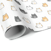 Adorable Cat Gift Wrap for All Occasions ラッピングペーパー (ロールコーナー)