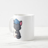 Adorable Cat Mug コーヒーマグカップ (正面左)