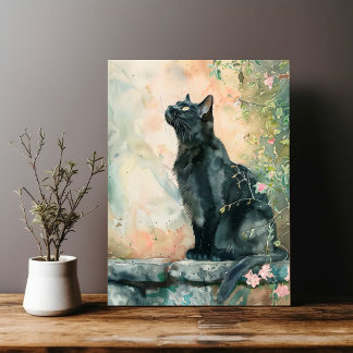 ADORABLE CAT WATERCOLOR ILLUSTRATION アクリルサイン