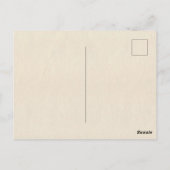 ADORABLE CAT WATERCOLOR ILLUSTRATION ポストカード (裏面)