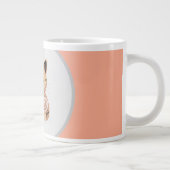 Adorable Cat with Coffee Mug | Cozy Cat Lover Gift ジャンボコーヒーマグカップ (右)