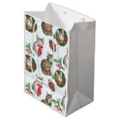 Adorable Cat Wreath ミディアムペーパーバッグ (正面アングル)