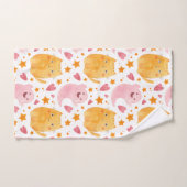 Adorable Cats and Ghosts Pattern  バスタオルセット (ハンドタオル)