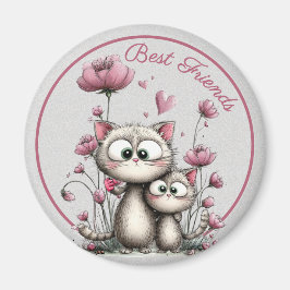 Adorable Cats Best Friends Magnet マグネット