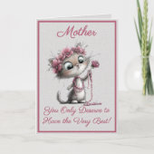 Adorable Cats Best Mother's Day Greeting Card カード (正面)