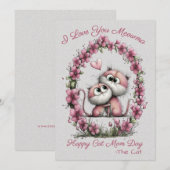 Adorable Cats Cat Mom Greeting Card シーズンカード (正面/裏面)