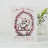 Adorable Cats Cat Mom Greeting Card シーズンカード (スタンド正面)