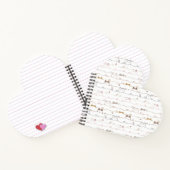 Adorable Cats Peeking Over Hearts  ノートブック (内部)