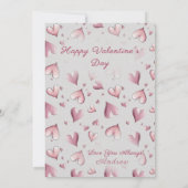Adorable Cats Valentines Day Greeting Card カード (裏面)