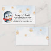 Adorable Christmas Baby Penguin Book Request エンクロージャーカード (正面/裏面)