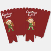 Adorable Christmas Elf with Gift Box フェイバーボックス (見開き)