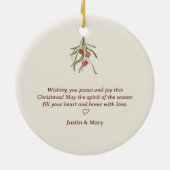 Adorable Christmas Gnomes with Holiday Cheer  セラミックオーナメント (裏面)