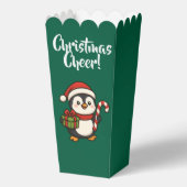 Adorable Christmas Penguin with Candy Cane フェイバーボックス (正面)
