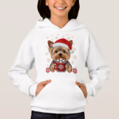 Adorable Christmas Yorkshire Terrier (正面)