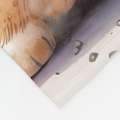 Adorable Corgi Puppy Dog フリースブランケット (角)