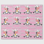  adorable cow print  ラッピングペーパー (フラット)