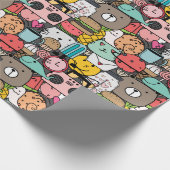 Adorable critters wrapping paper ラッピングペーパー (角)