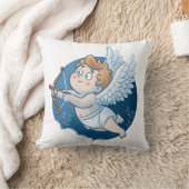 Adorable Cupid Valentine’s Day クッション (ブランケット)
