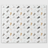 Adorable Cute Cat pattern for Your Gift Pack ラッピングペーパー (フラット)
