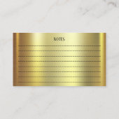 Adorable Cute Dachshund Pup Pet Grooming Chic Gold 名刺 (裏面)