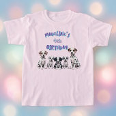 Adorable Dalmatian Puppies Girl's Birthday Tシャツ
