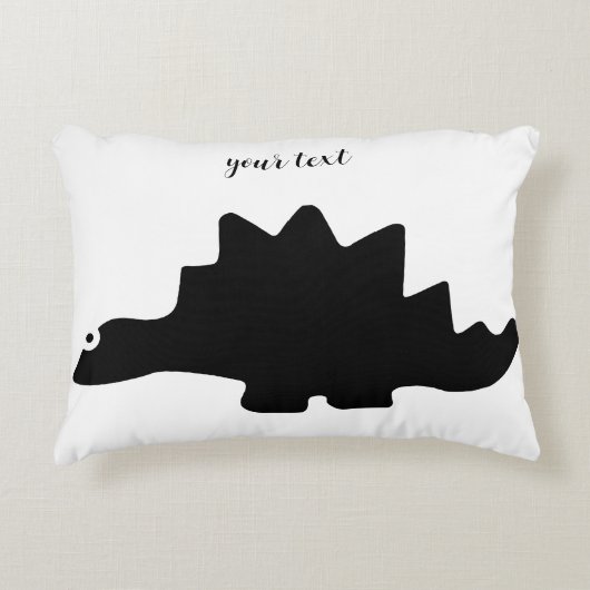 Adorable Dinosaur Decorative Pillow アクセントクッション (正面)