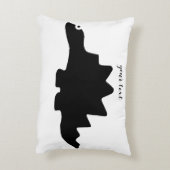 Adorable Dinosaur Decorative Pillow アクセントクッション (裏面(縦))